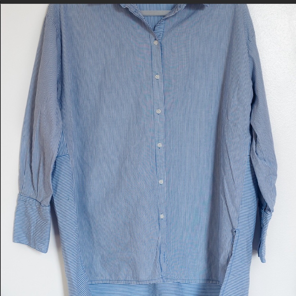 Free People Oversized Button Down Shirt